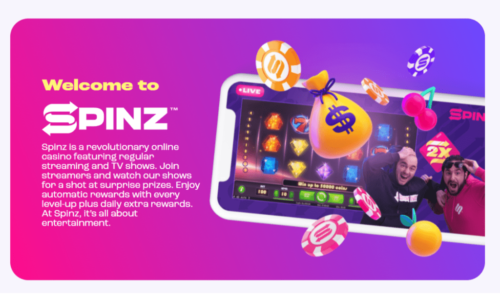  - Rootz 推出第四家線上娛樂城 Spinz Casino