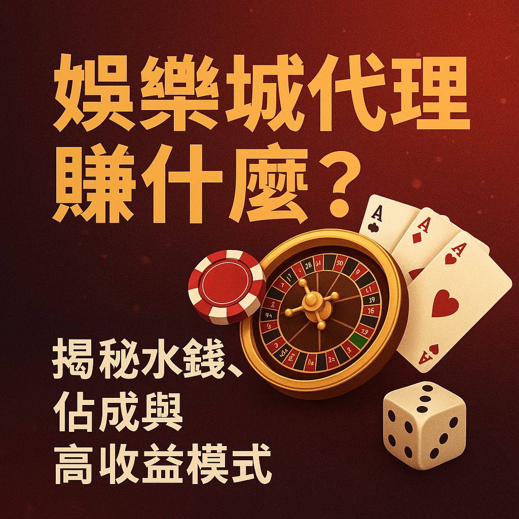娛樂城代理賺什麼?揭秘水錢、佔成與高收益模式