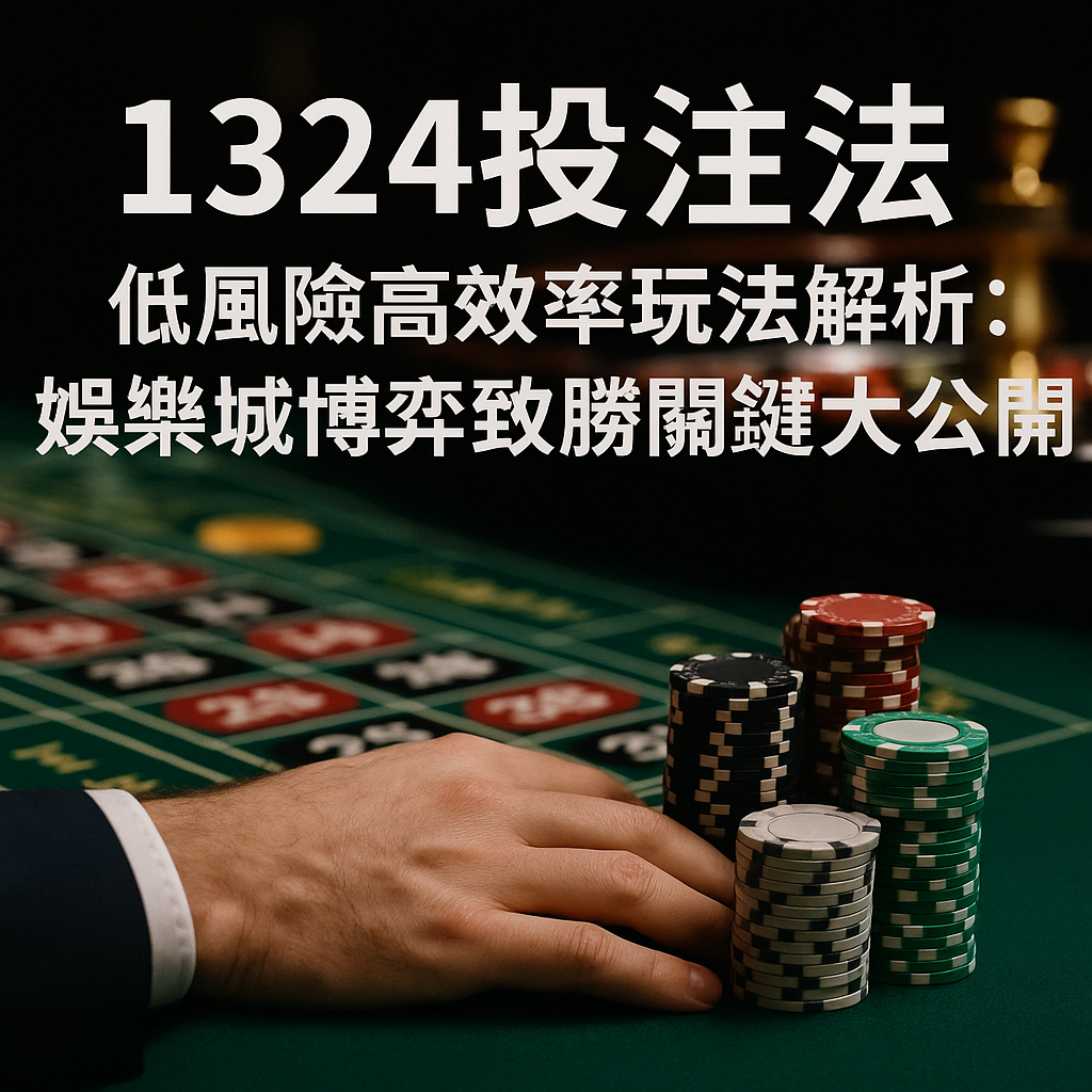 低風險高效率?揭開1324投注法在娛樂城博弈中的獲利祕訣