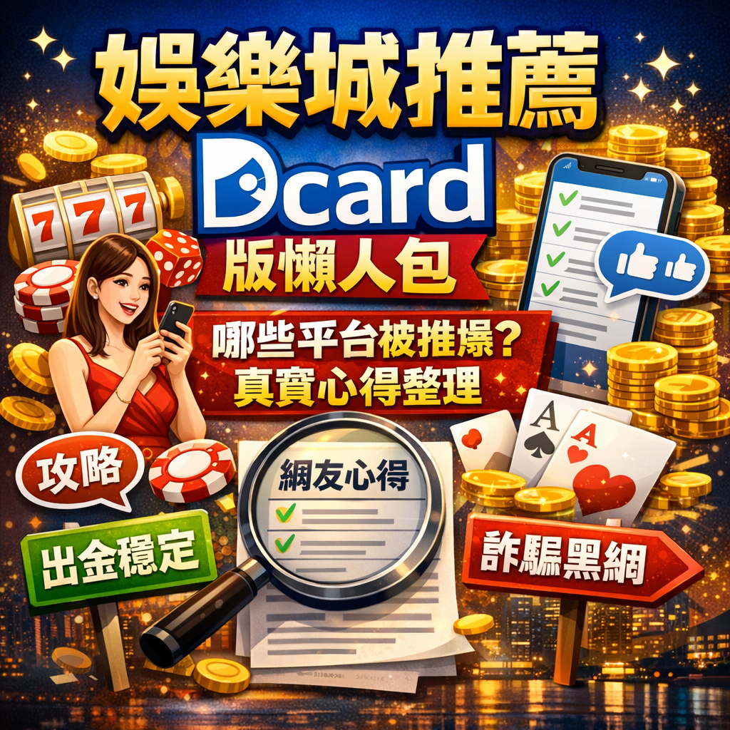 娛樂城推薦 Dcard 版懶人包：哪些平台被推爆？真實心得整理