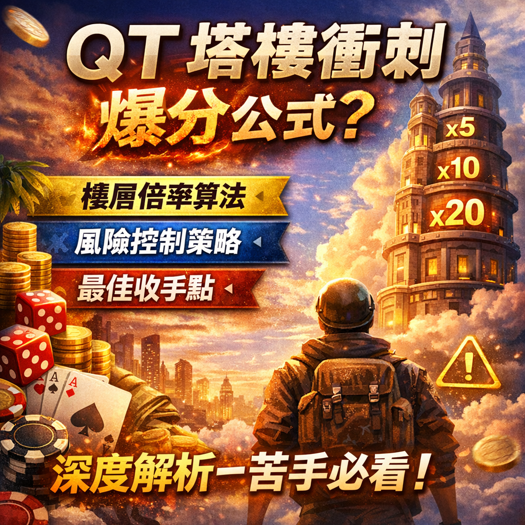 在QT 塔樓衝刺爆紅後，網路上開始大量流傳所謂的爆分公式、必勝打法與高樓層穩賺技巧，吸引不少線上娛樂城玩家嘗試複製。然而，這些方法真的建立在倍率算法與機率邏輯之上嗎？還是只是少數博弈玩家的幸運結果被過度放大？本篇將從QT 塔樓衝刺玩法本身出發，深入解析樓層倍率的運作邏輯、風險與報酬的關係，並提供實際可行的風險控制思維與最佳收手點判斷原則，幫助你用理性方式看待「爆分」這件事。