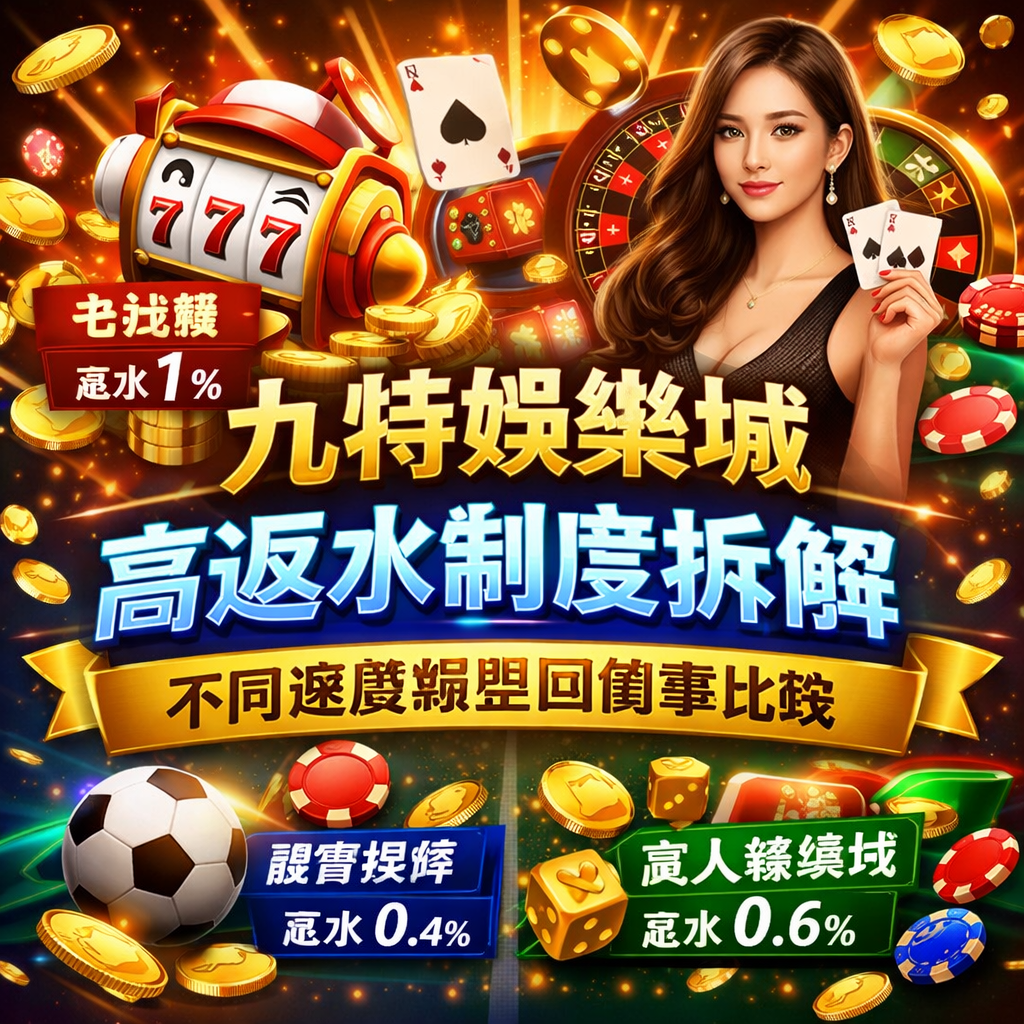 九特娛樂城高返水是許多玩家選擇線上娛樂城的重要關鍵之一，相較於單次娛樂城優惠，返水機制更偏向長期回饋，能在每一次投注中逐步降低博弈成本。但多數玩家只知道「有返水」，卻不了解不同遊戲類型之間的返水比例差異與實際收益影響。本篇將深入解析九特娛樂城返水制度，從老虎機、真人娛樂城到體育博彩進行全面比較，幫助你找出最適合的線上博弈策略，有效提升整體收益並降低風險。